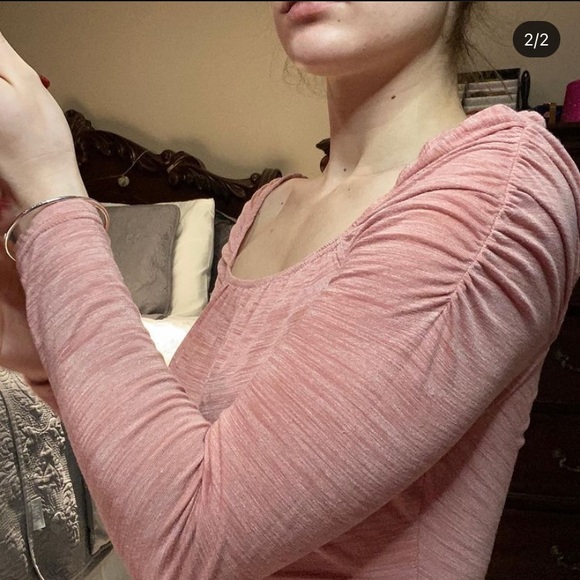 Cropped pink long sleeve - Picture 2 of 2